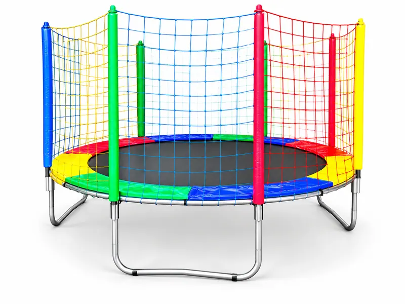 Cama elástica grande com estrutura reforçada